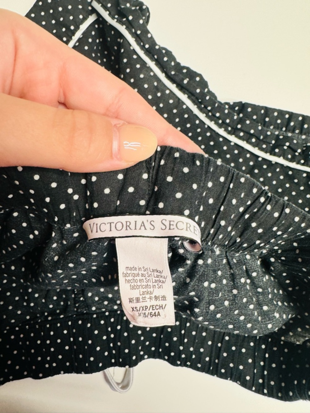 Victoria's Secret Black and White Polka Dot Pajama Shorts - Picture 3 of 3